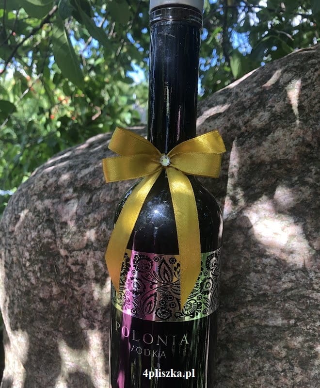 Kokardki 6x9cm -wino, alkohol, wódka, butelki z cyrkonią