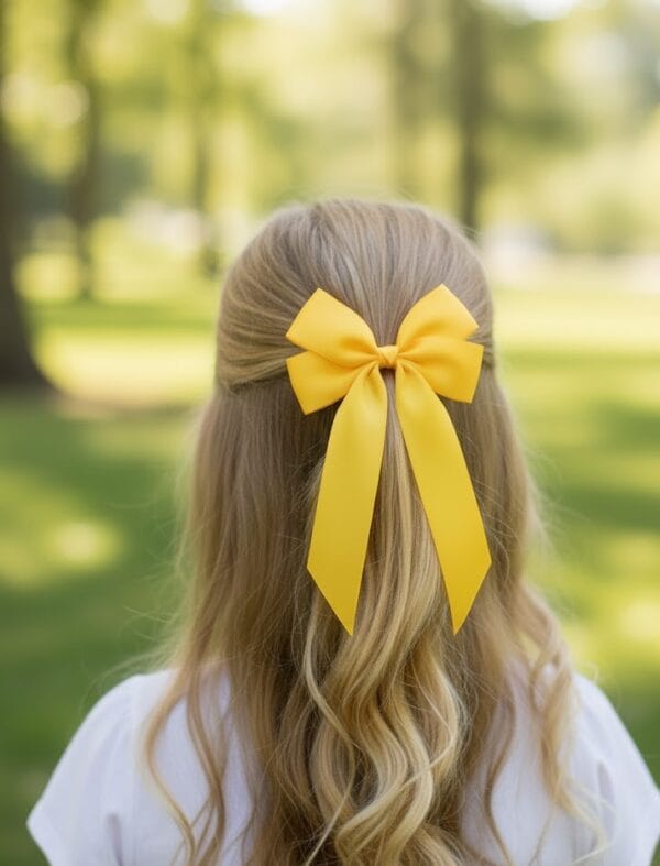 długa kokardka - spinka do włosów w dowolnym kolorze